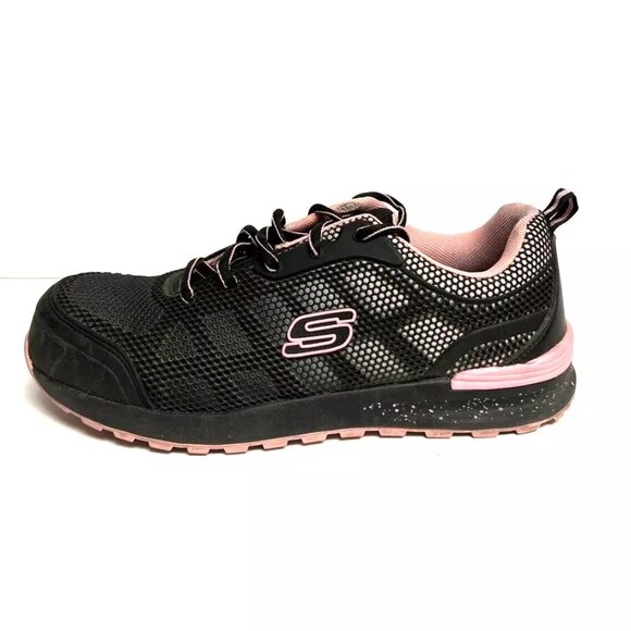 Skechers Womens Bulklin Lyndale Comp Toe Sneaker Size 9.5 M - Picture 1 of 6